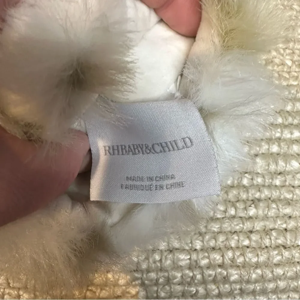 Restoration Hardware faux fur bootie slippers size 1-3